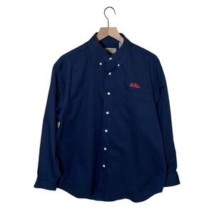 Vesi Sportswear Navy Blue Ole Miss Button Down, L